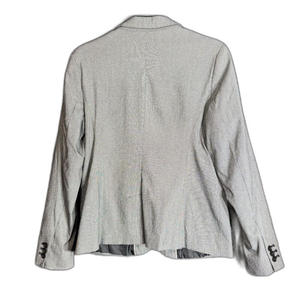 Apt 9 Womens Size 14 The Torie Blazer Gray Herringbone One Button Jacket Career - Picture 3 of 14